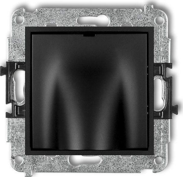 Karlik MINI Wypust kablowy czarny mat 12MWPK