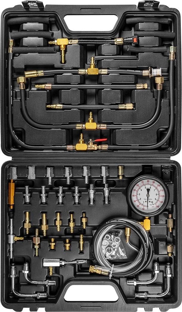 Zestaw do diagnostyki, testowania ciśnienia hydraulicznego 17el.