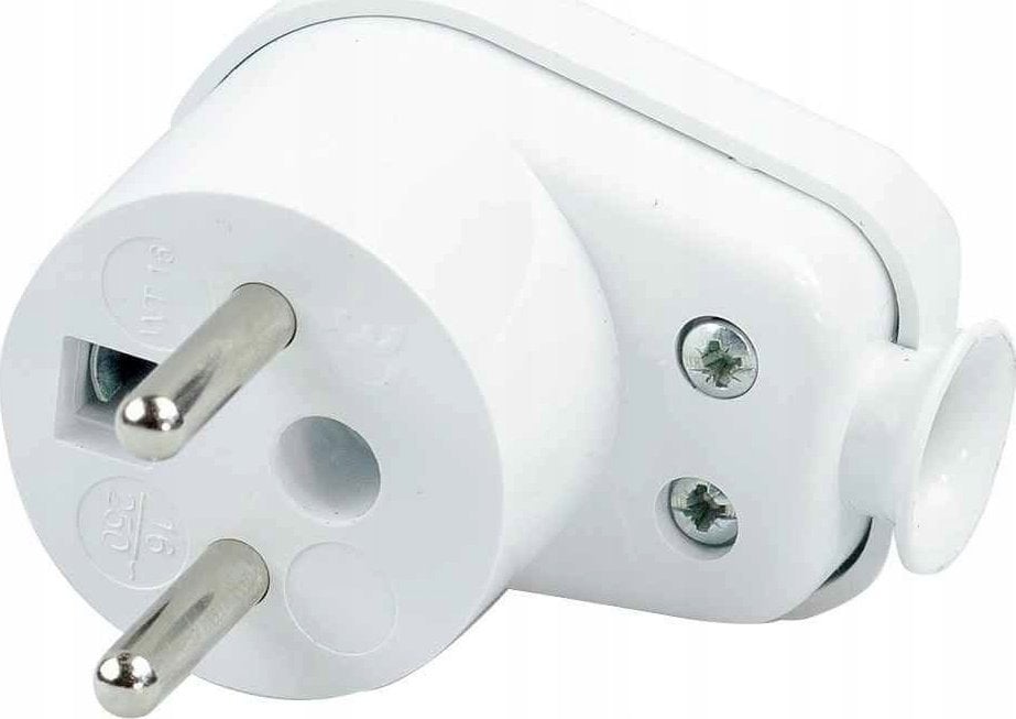 Orno ORNO WTYCZKA GUMOWA Z UCHWYTEM IP44 CZARNA 2P+Z WT-16/BIAŁY