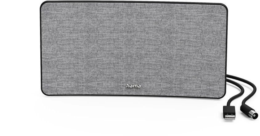 “Fabric Design“ Indoor Aerial, DVB-T2, Active, grey/black