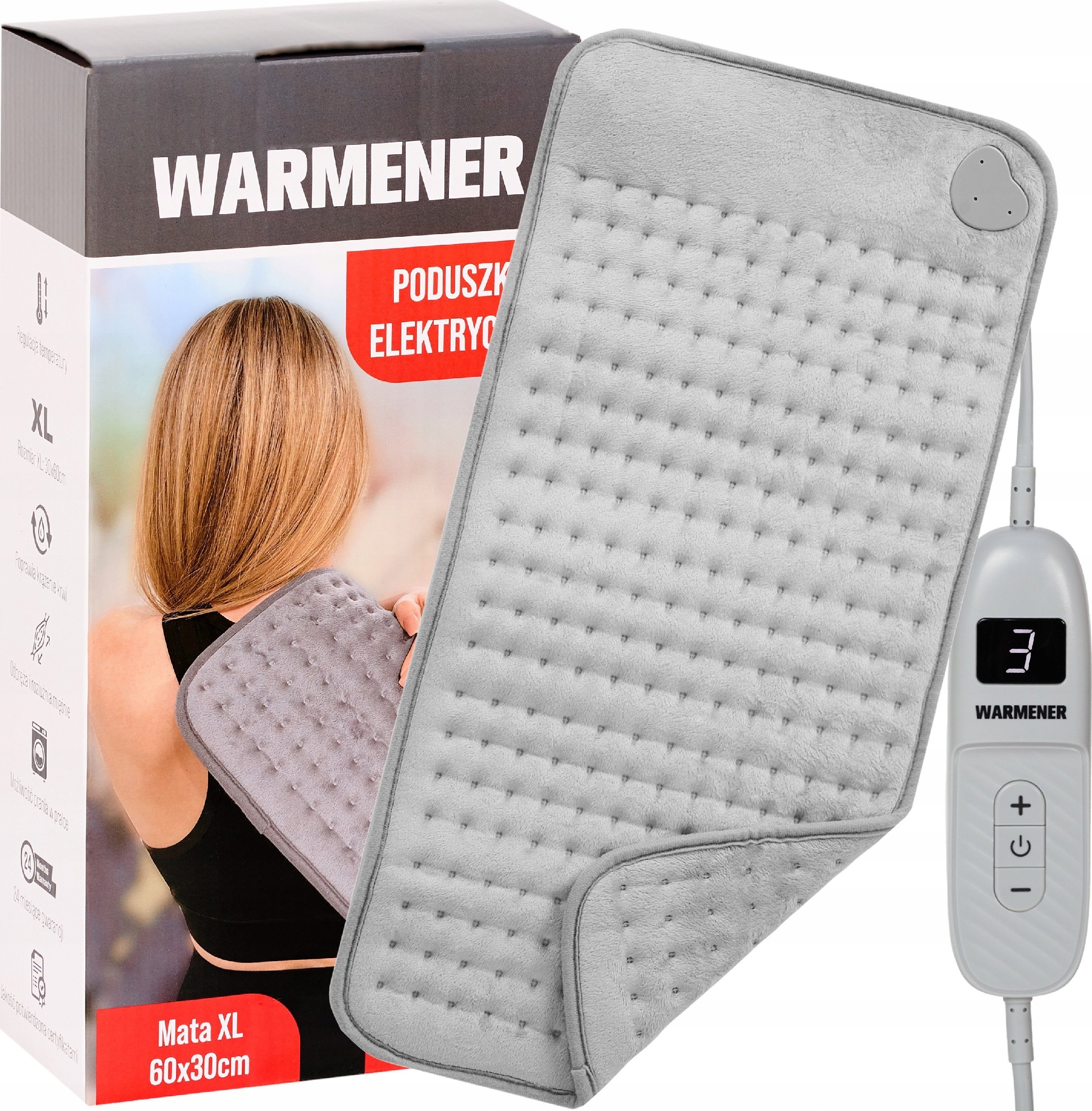 Warmener PODUSZKA PODGRZEWANA TERMOFOR ELEKTRYCZNY 60x30 cm