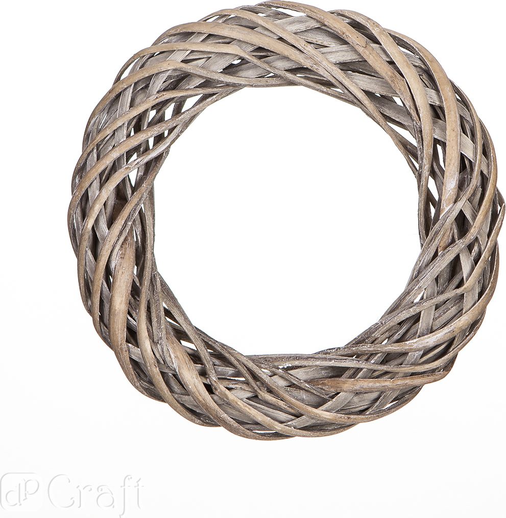 DP Craft Wianek wiklinowy 25cm szary (DPDN-033)