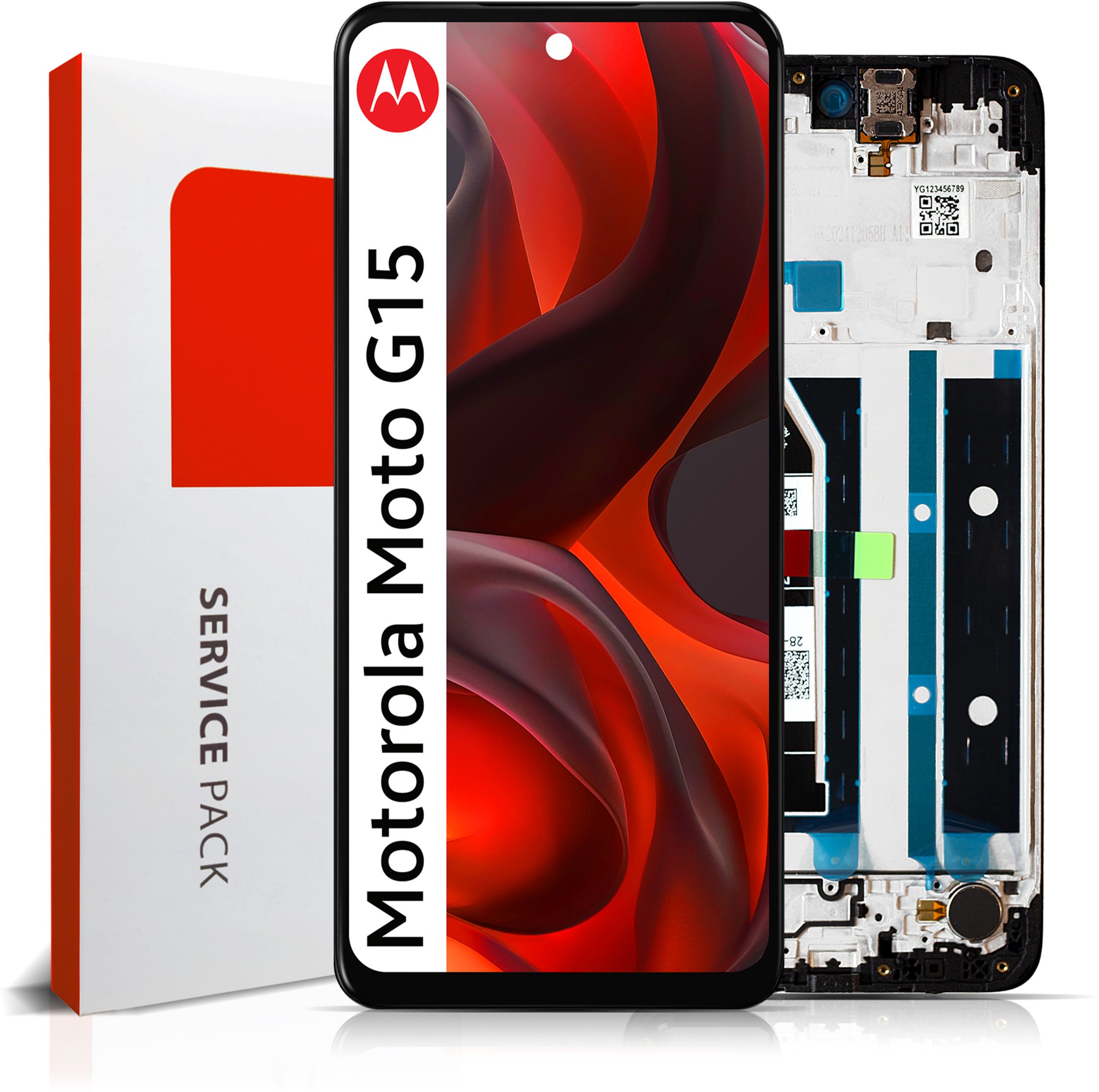 Wyświetlacz do Motorola Moto G15 Ekran LCD Ramka Oryginał Zila XT2521-3 (5904858346714)