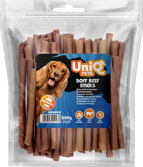 UNIQ PETS dog snacks 500g Paluszki z wołowiny