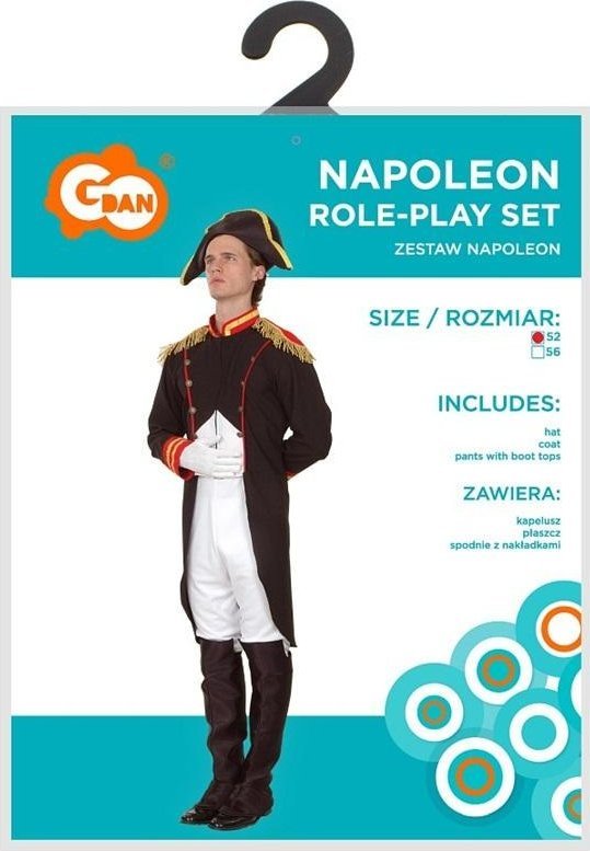 Strój dla dorosłych Napoleon rozm.56