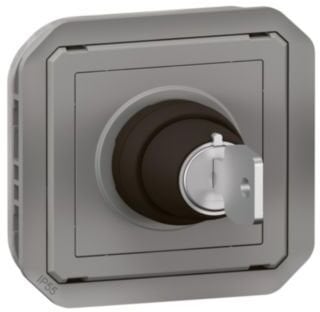 Legrand NOWE PLEXO Łącznik na klucz 2 pozycje mechanizm 10 AX - 250V AC szary 069534L