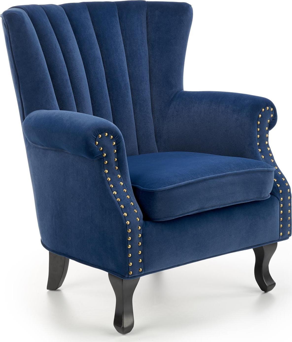 Halmar WNĘTRZARSKIE TITAN fotel granatowy (1p=1szt)