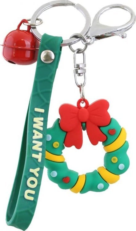 Breloczek eCarla Breloczek z przywieszkami i smyczą -Stroik świąteczny 1szt