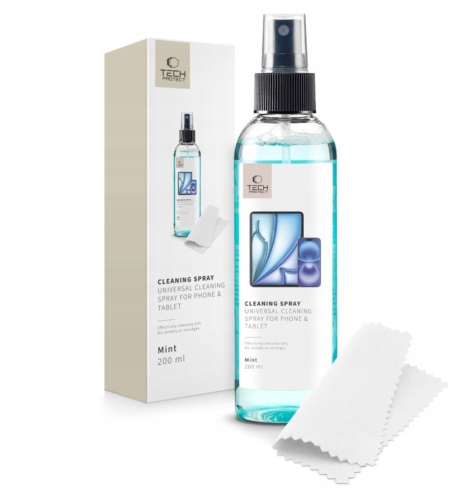 TECH-PROTECT CLEANING SPRAY FOR PHONE & TABLET 200ML MINT