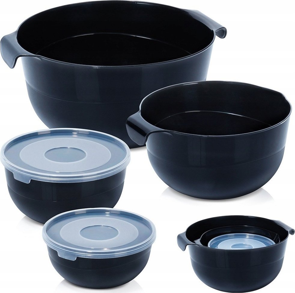 Vilde Miski do Miksowania Mieszania Ubijania z Pokrywkami Kuchenne VILDE 6 el.