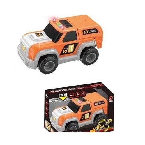 Pojazd 2w1 no.1 pomarańczowy n/bat 09893