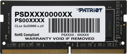 Pamięć do laptopa Patriot Signature, SODIMM, DDR4, 4 GB, 2666 MHz, CL19 (PSD44G266681S)
