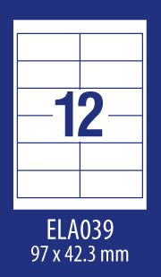 Avery Zweckform ETYK.ZF ECONOMY 97X42,3MM 039 100ARK ETYKIETA E100 ELA039 - ELA039