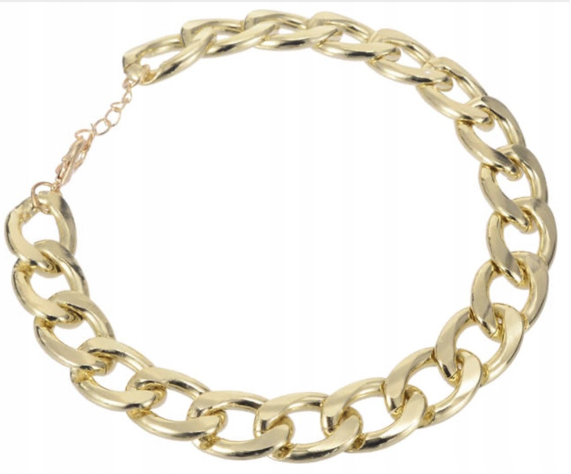 Obroża dla psa Łańcuch ZŁOTY Pozłacany rozmiar L