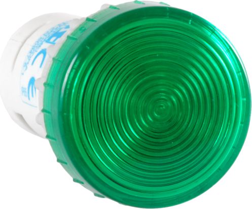 Spamel Lampka kompaktowa zielona LED 24V AC / DC (PK22-LZ-24-LED AC/DC)