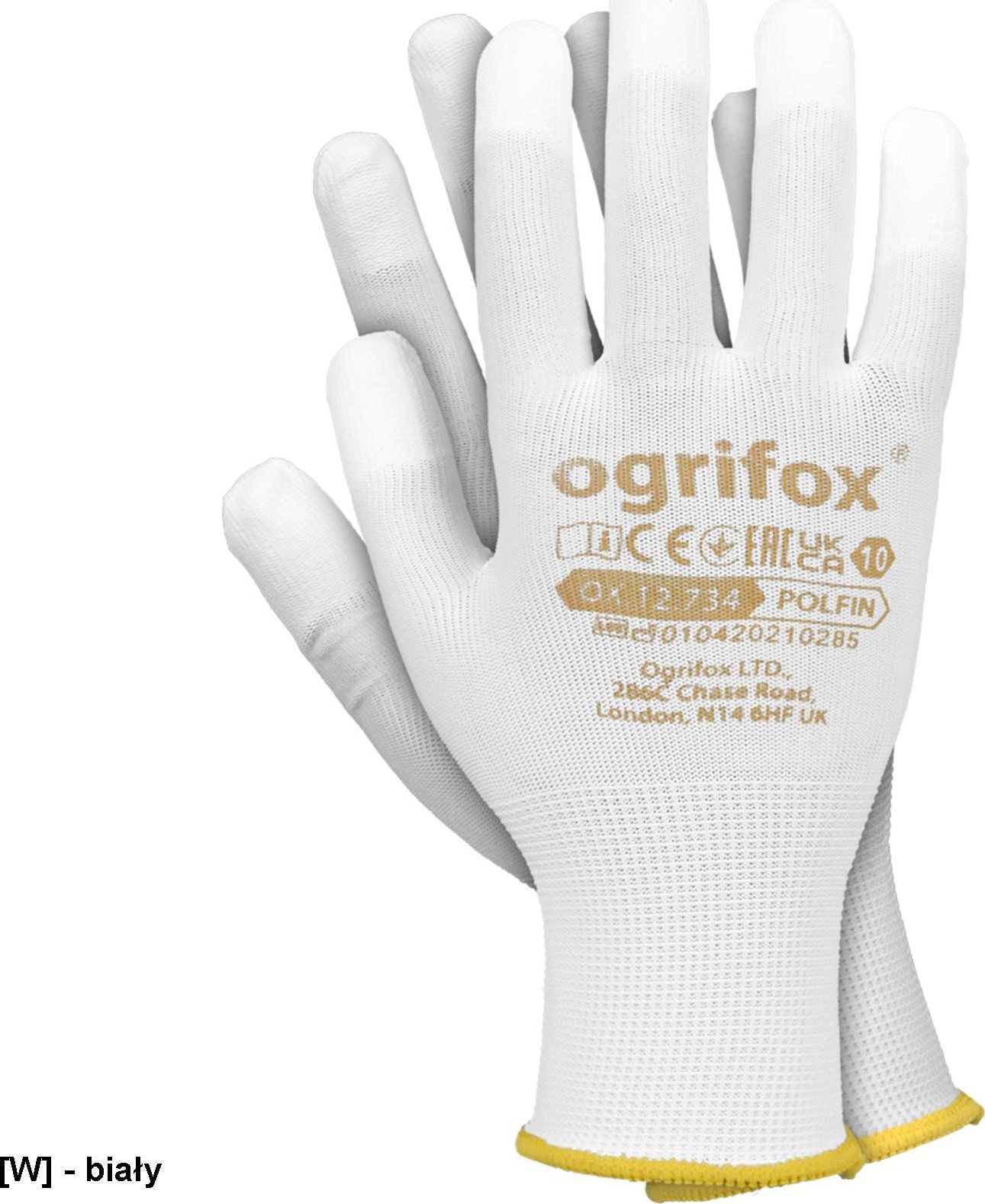 R.E.I.S. OX-POLFIN - Rękawice ochronne powlekane na końcówkach palców 8