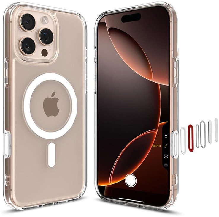 Etui Supero Tpuacrylic Magsafe do iPhone 16 Pro Max, przezroczyste