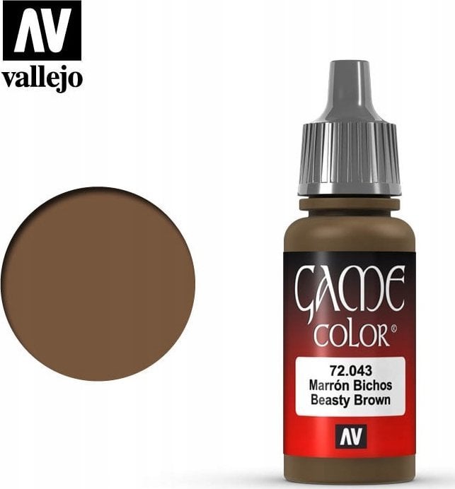 Vallejo Vallejo: 72.043 - Game Color - Beasty Brown (18 ml)