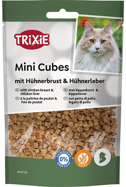 Lucky Lou Mini Cubes przysmak dla kota pierś i wątróbka z kurczaka 50g