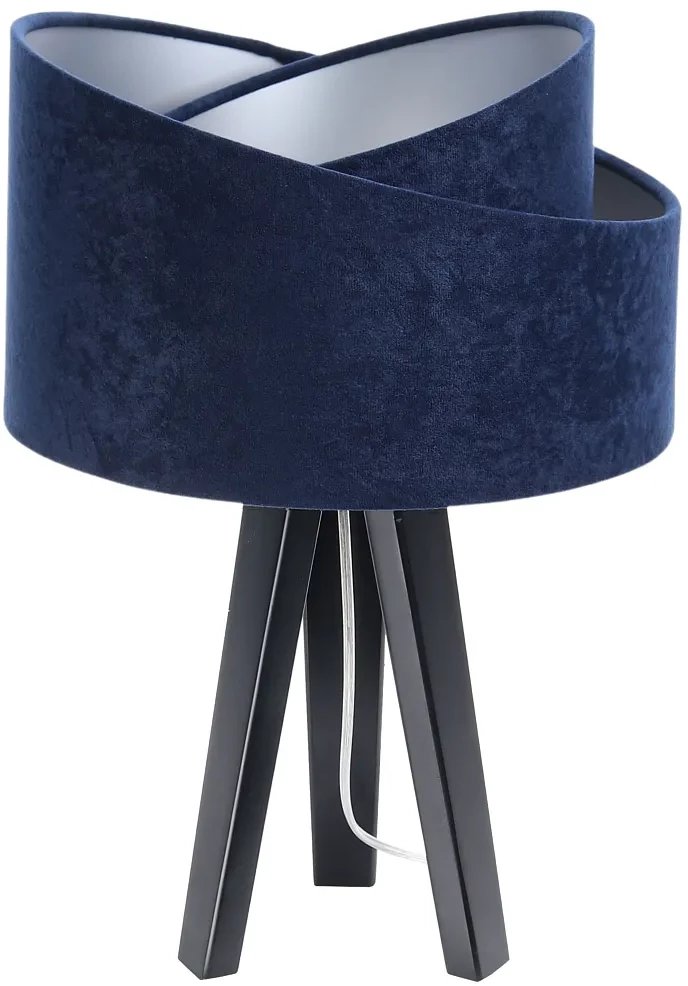 Lampa stołowa GEMSTONE granatowa/srebrna/czarna BPS KONCEPT