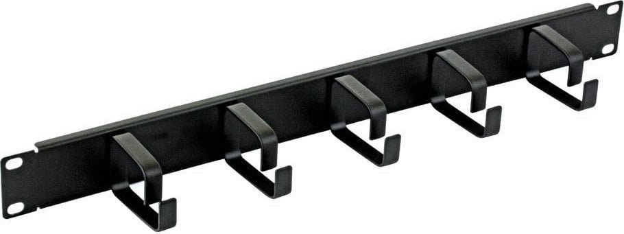 Techly Techly 305922 Organizer kabli do szaf Rack 19", 1U, 5 uchwytów 65mm, czarny