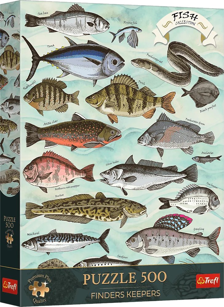 Puzzle 500 Finders Keepers: Ryby TREFL