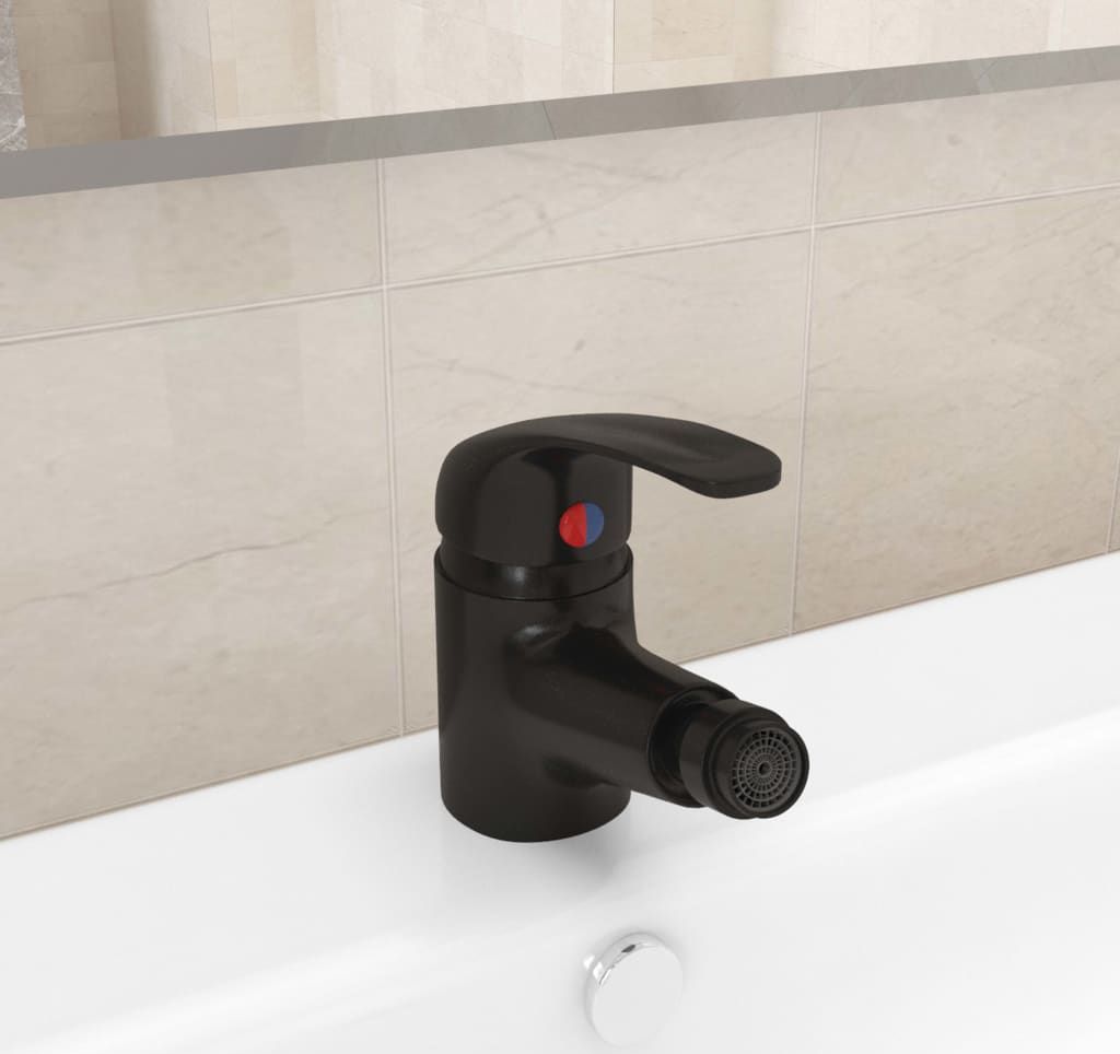 Bateria bidetowa vidaXL Brak danych stojąca czarny (149084)