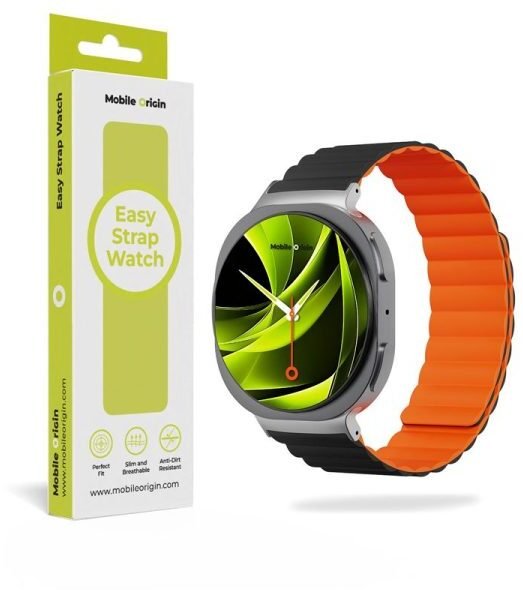 Mobile Origin Easy Strap Magnetic Galaxy Watch 8 Black/Orange