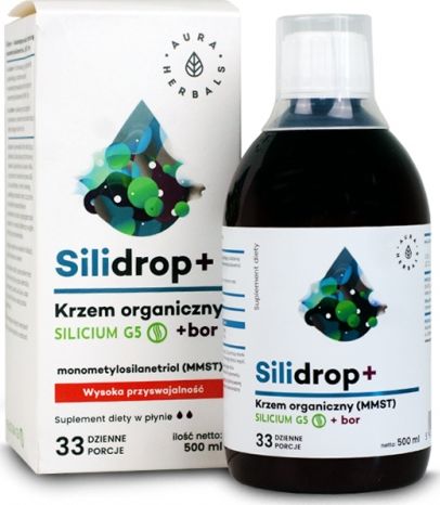 Aura Herbals Silidrop krzem organiczny + bor 500ml Aura Herbals