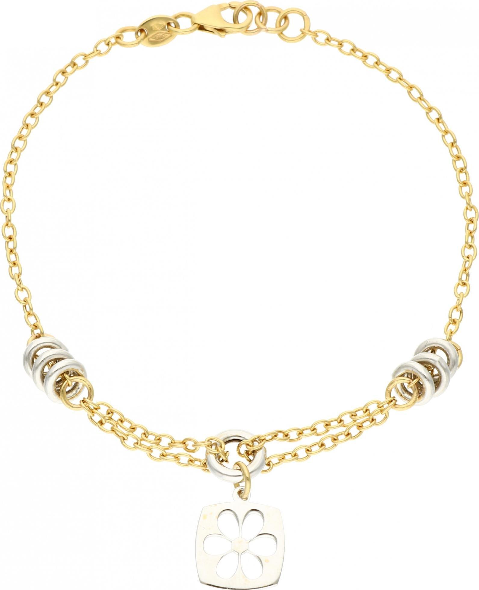 Rosanto Złota bransoletka z ażurową przywieszką 19 cm 585 14k