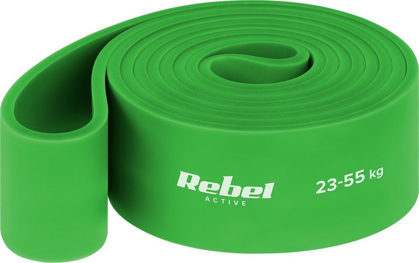 Rebel Guma do ćwiczeń TPE - Power Band PT-5, zielony 23-55 kg REBEL ACTIVE