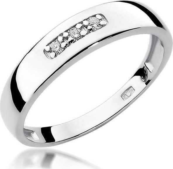 Best Diamonds złoty pierścionek z brylantem 0.05ct 25