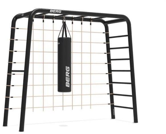 Siłownia ogrodowa PlayBase | drabinki + siatka + worek bokserski 100kg