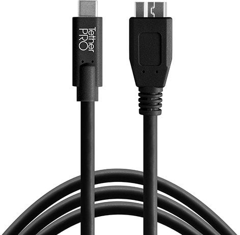 Kabel USB Tether Tools USB-C - micro-B 4.6 m Czarny