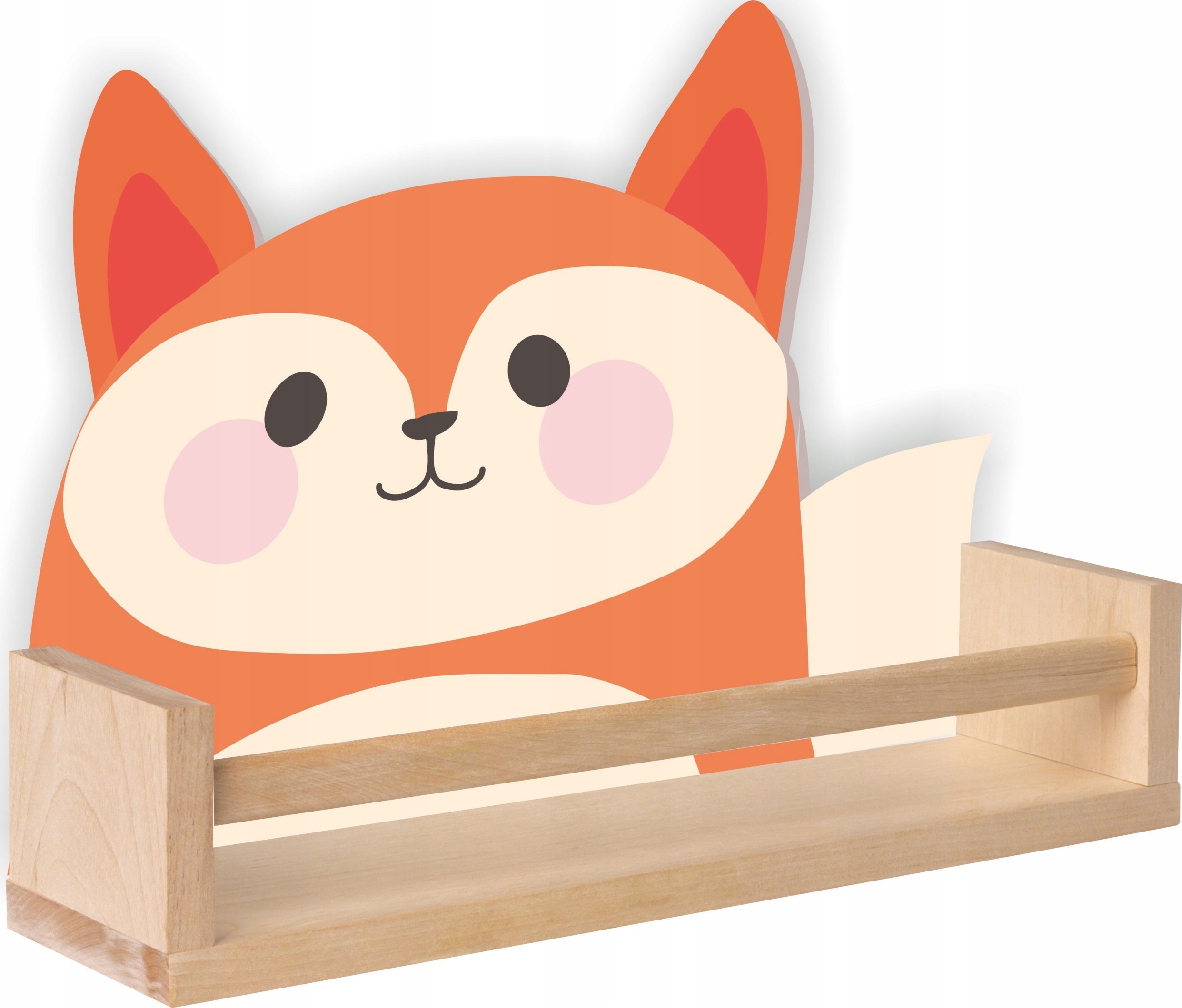 Półka drewniana lisek lis styl skandynawski