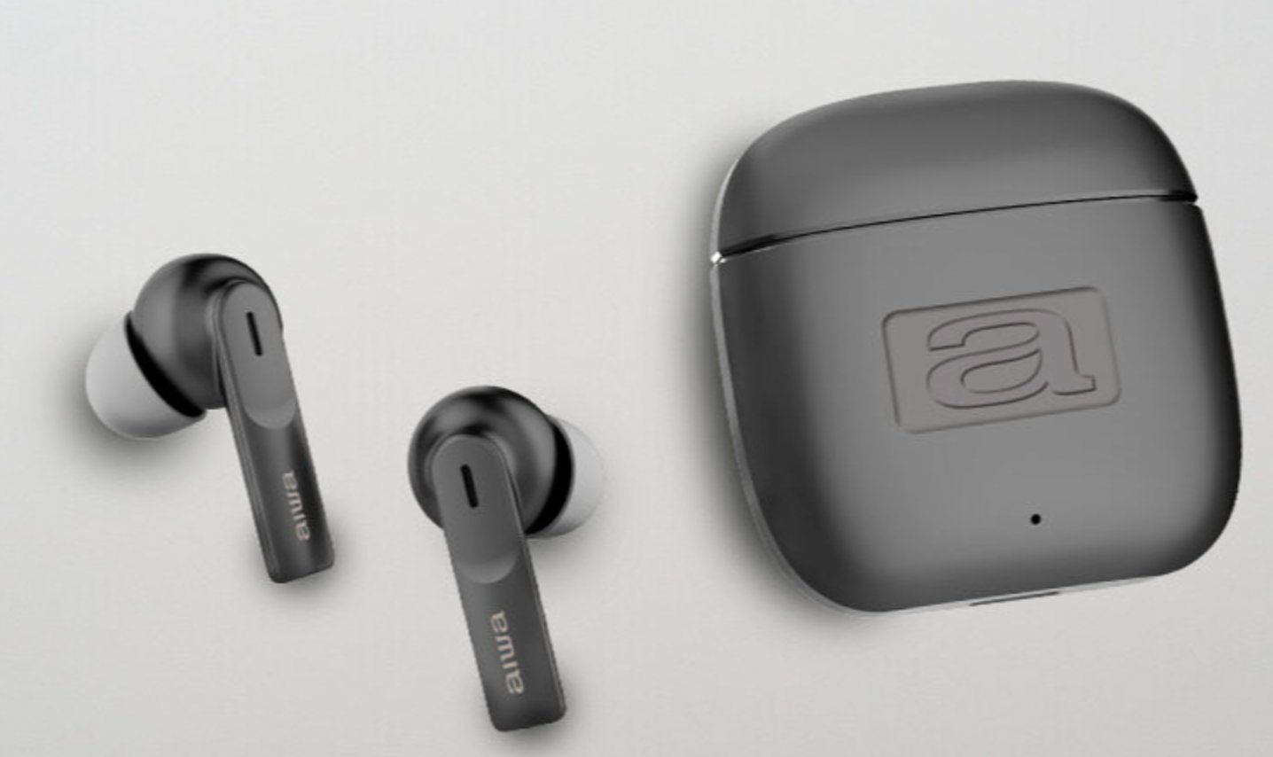 Słuchawki AIWA stereo bezprzewodowe słuchawki czarne EBTW-200 (8435256810813)