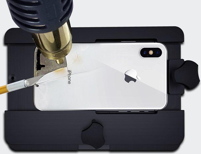 Techrebal UCHWYT MONTAŻOWY WYMIANA LCD TYLNI PANEL IPHONE