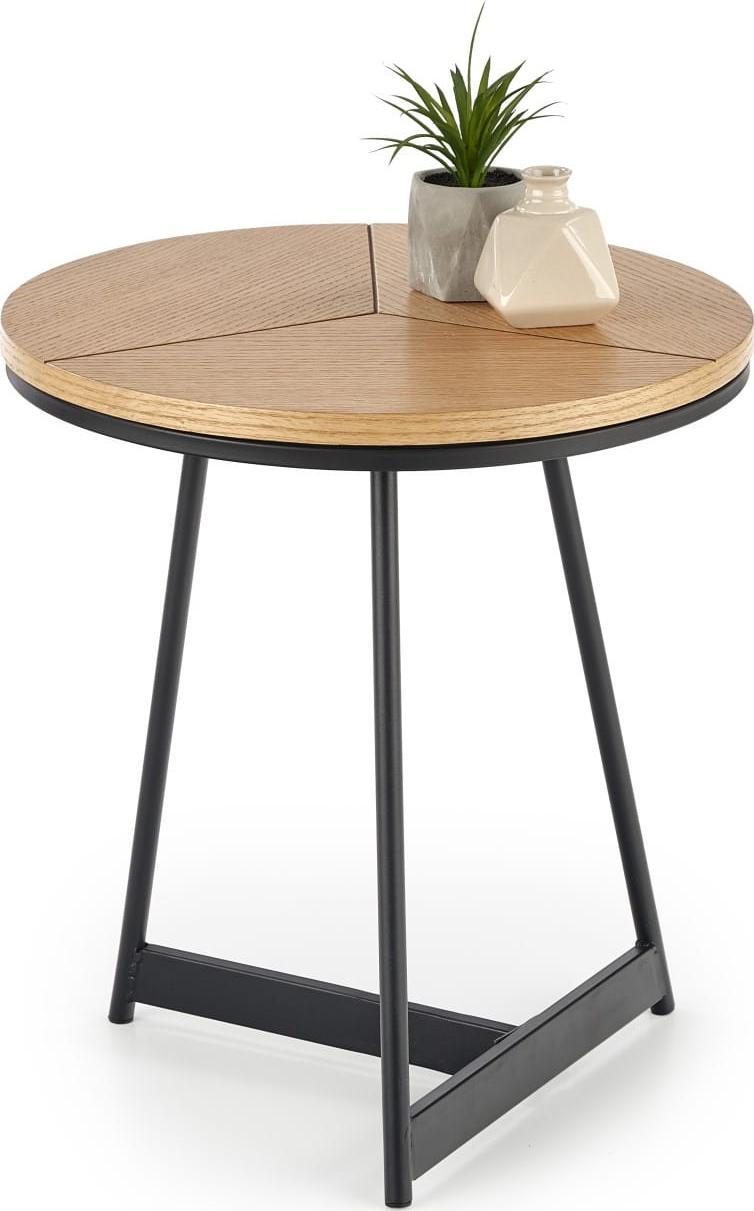 Halmar WNĘTRZARSKIE KARIDA-S ława dąb naturalny/czarny (1p=1szt)