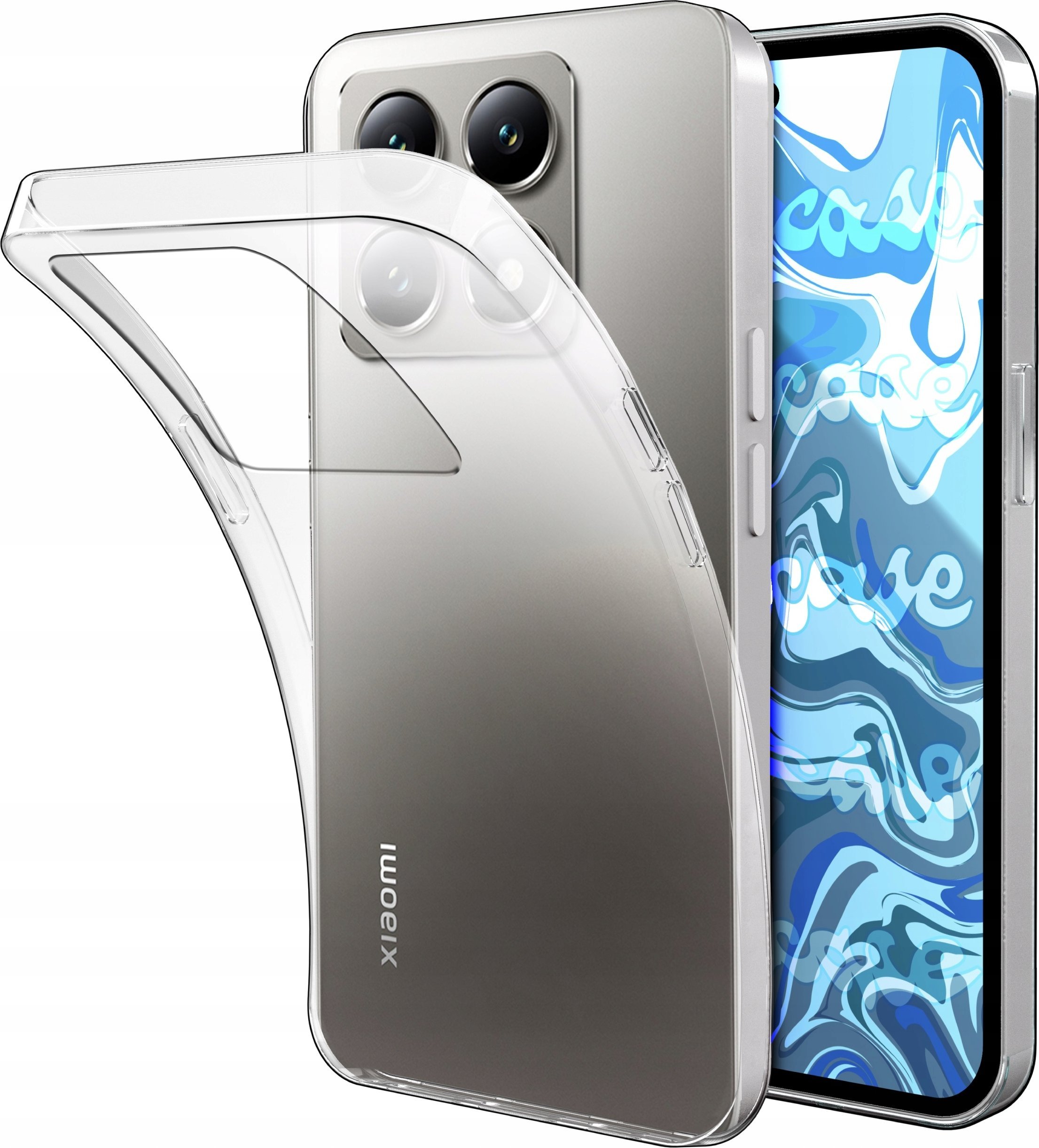Hello Case ETUI DO XIAOMI 14T GUMOWE OBUDOWA CASE SILIKON SLIM POKROWIEC CLEAR VIEW