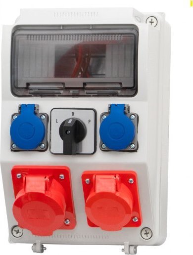 F-Elektro Rozdzielnica CAJA 2x32A/5P, 2x230V, L/P 9M IP65