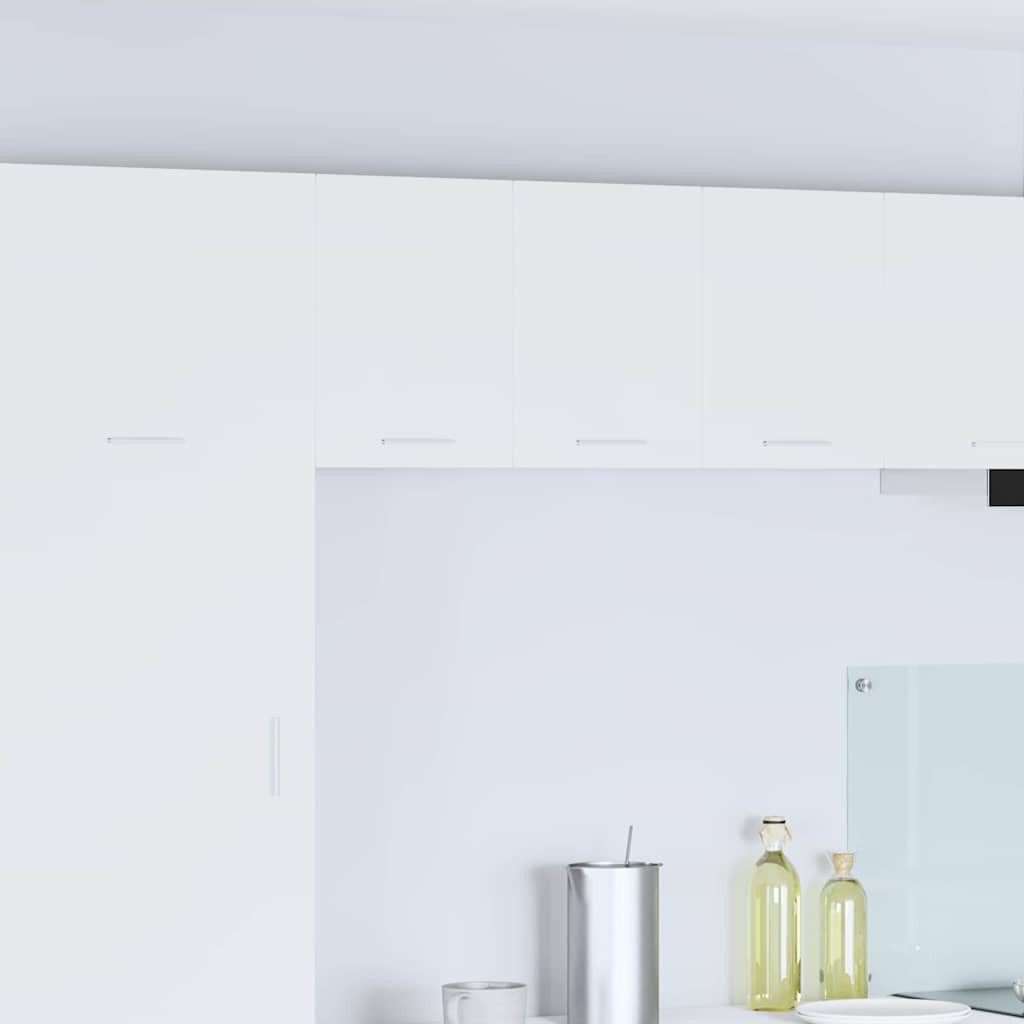 vidaXL Szafka wisząca z półką Riga 2 pcs Biały 30 x 31 x 40 cm