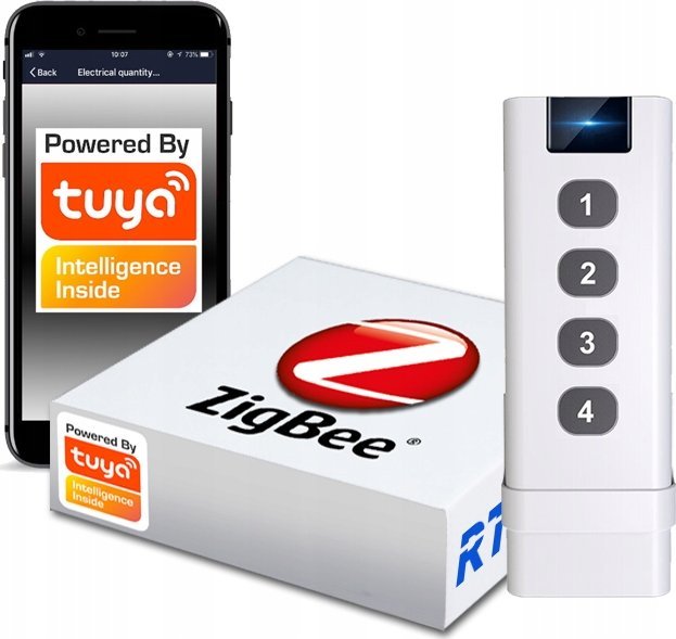 Pilot Przełącznik 12 scen 4 kanałowy ZigBee Tuya