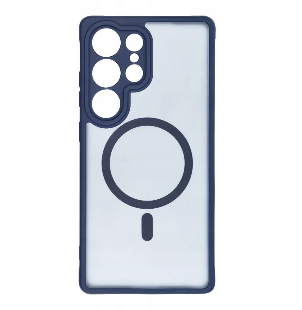 Futerał FULL MATTE MAG COVER kompatybilny z MagSafe do SAMSUNG S25 PLUS niebieski