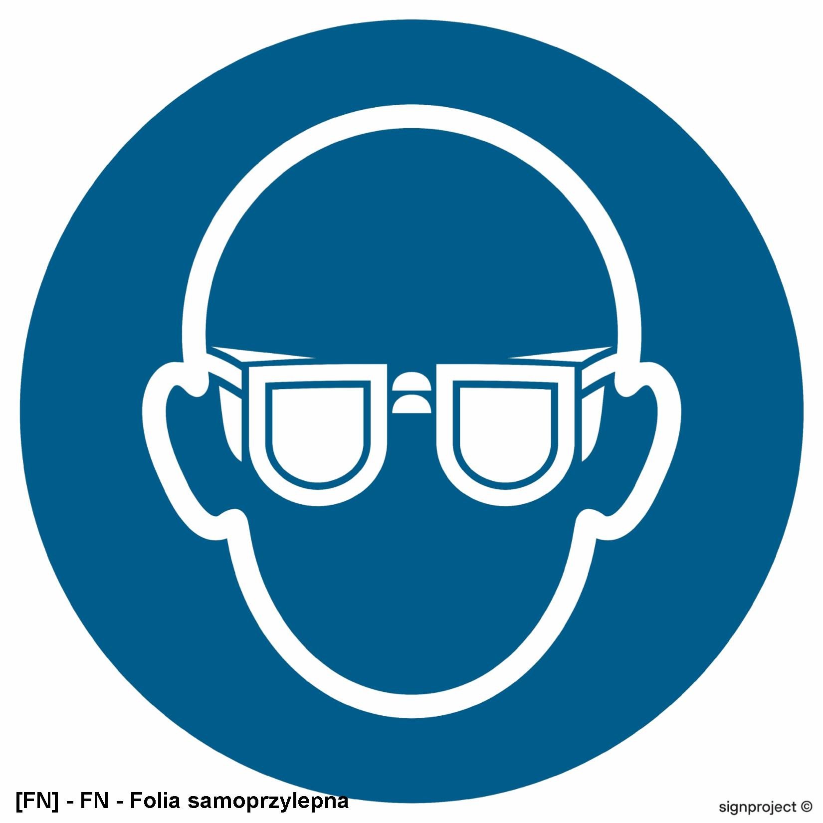 GJ004 - Nakaz stosowania ochrony oczu 500x500