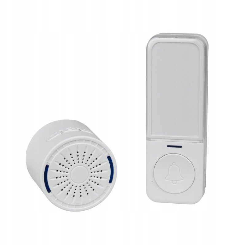 Dzwonek do drzwi bezprzewodowy biały Lumio DB002W