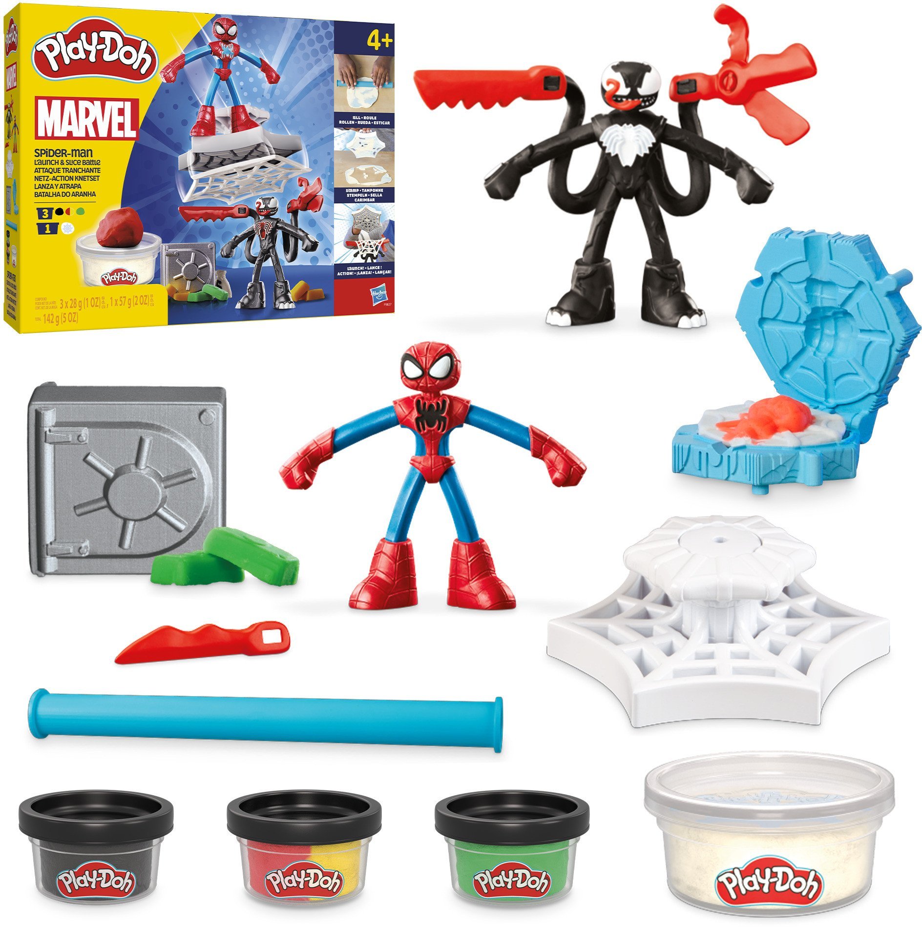Play-Doh Marvel Spider-Man Launch & Slice Playset