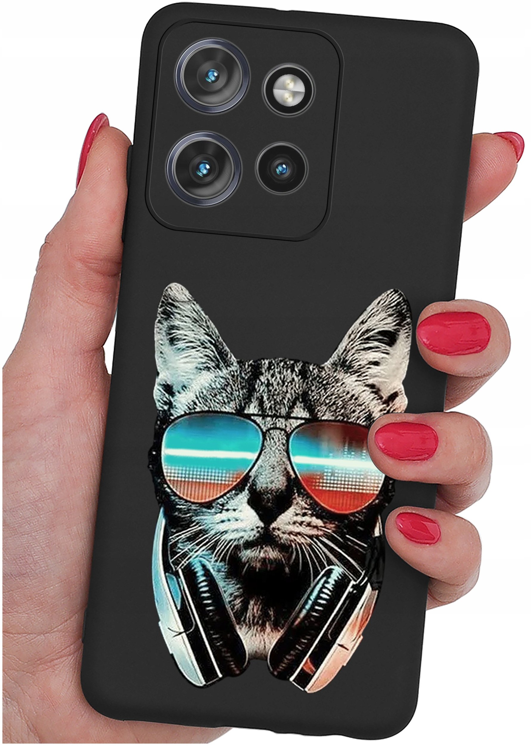 Etui do Motorola Moto EDGE 50 Neo WZORY |SILIKONOWE MATT CASE + SZKŁO 9H