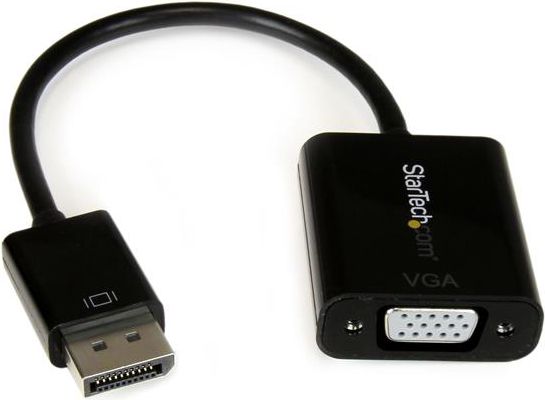 Adapter AV StarTech DisplayPort - D-Sub (VGA) 0.1m czarny (DP2VGA3)