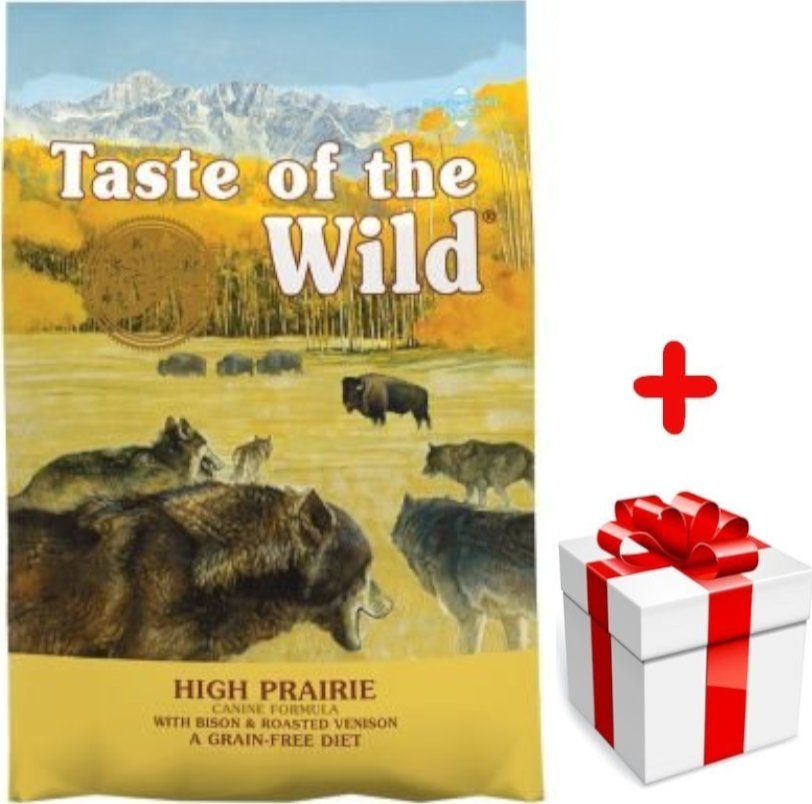 Taste of the Wild TASTE OF THE WILD High Prairie 12,2kg + niespodzianka dla psa GRATIS!