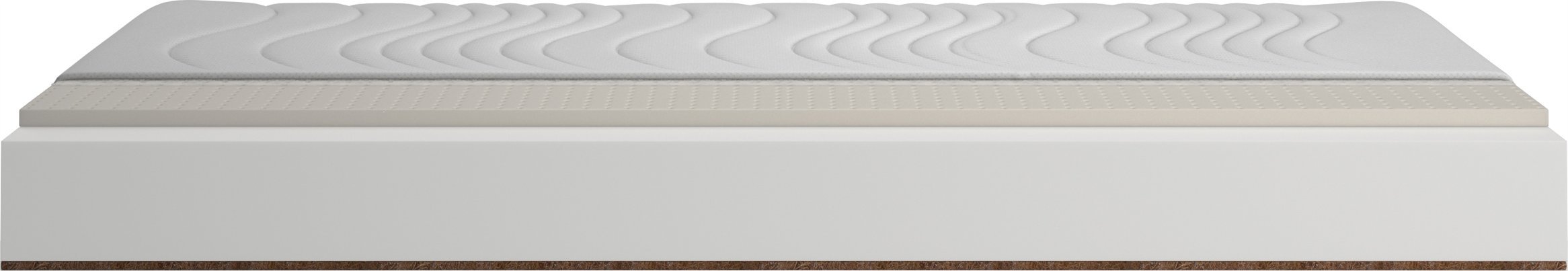 Materac piankowy Comfort Lateks + Kokos 80x200 16cm | LATEX | Mata Kokosowa | Dwustronny H2/H4 | Pikowany pokrowiec |